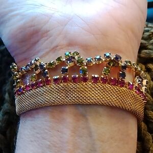 Hobe Mesh Vermeil  Multicolor Gemstone Bracelet